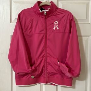Ladies size XL Pittsburgh Steelers, Pink Breast cancer awareness jacket